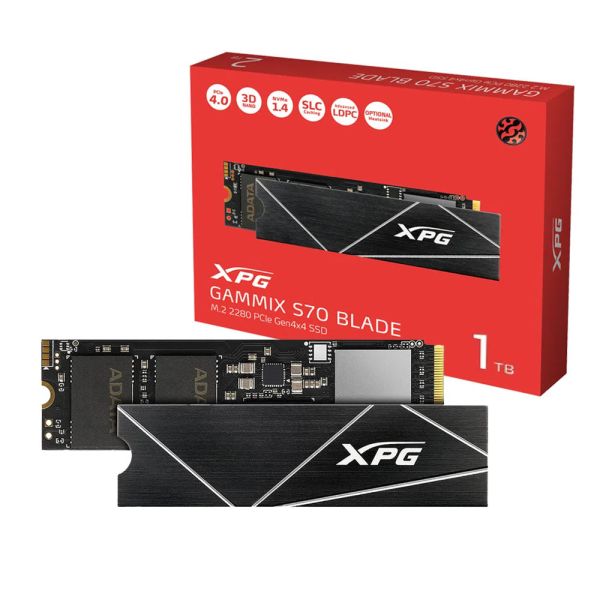 XPG Gammix S70 Blade 1TB SSD Compatible with PS5 Internal Solid State Drive - Black
