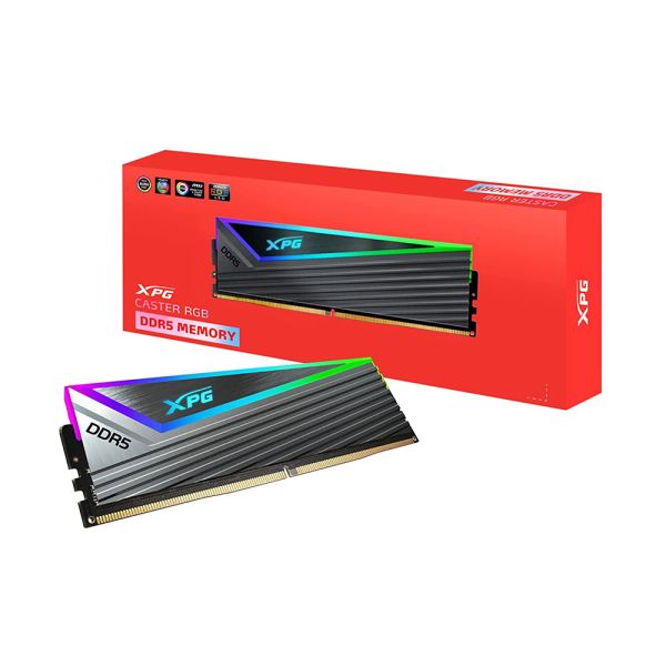 XPG Caster RGB - 16GB - DDR5 - 6000MHz - Desktop Memory RAM - Black