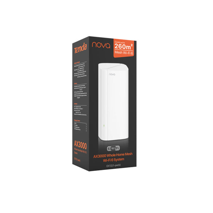 TENDA AX3000 Whole Home Mesh Wi-Fi 6 System (Pack of 1)