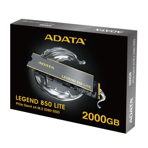 ADATA Legend 850 Lite 500 GB PCIe Gen4 x4 M.2 2280 SSD - Work With PS5 - Solid State Drive