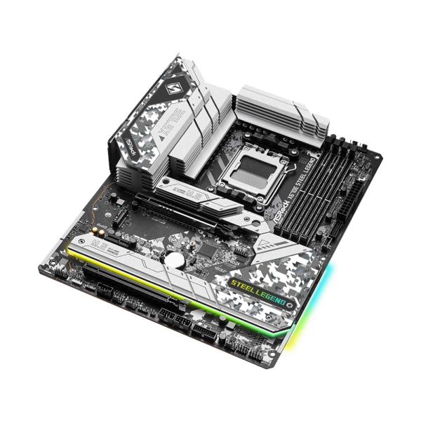 ASRock X670E Steel Legend - Support AMD AM5 RYZEN 7000 Series Processors - Motherboard