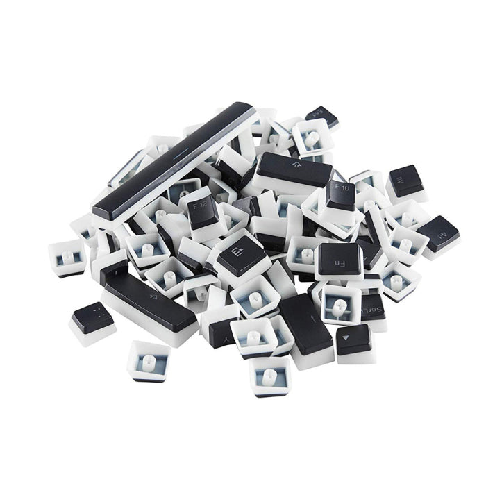 Glorious Aura Mechanical Keycaps Full 104 key Set - Black