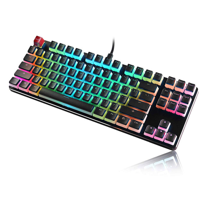 Glorious Aura Mechanical Keycaps Full 104 key Set - Black