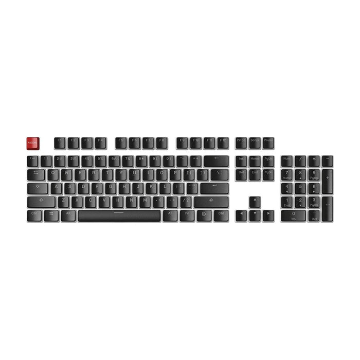 Glorious Aura Mechanical Keycaps Full 104 key Set - Black