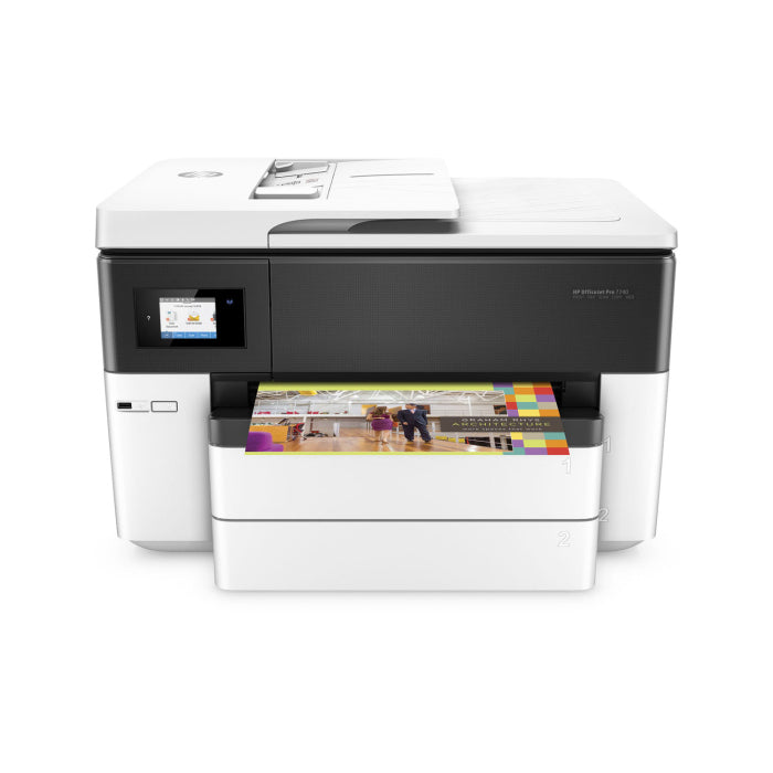 HP OfficeJet Printer Pro 7740 A4 Printer, Flatbed Scanner, Copier & Fax & Duplex Printing with WiFi