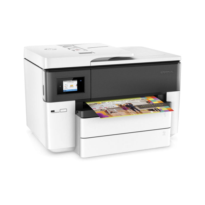 HP OfficeJet Printer Pro 7740 A4 Printer, Flatbed Scanner, Copier & Fax & Duplex Printing with WiFi