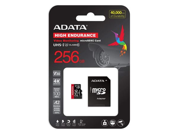 ADATA High Endurance MicroSDXC/SDHC UHS-I Card - Memory Card - 256GB