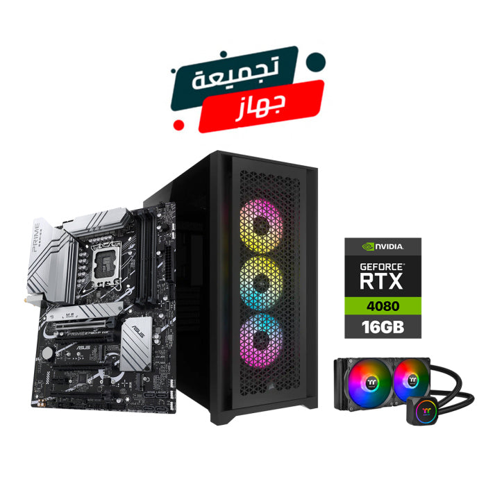 Customised Gaming i7-13700KF, ASUS Z790-P Wi-Fi, 32GB RAM DDR5 (5200), 1TB SSD NVME GEN-4, 1TB HDD, RTX 4080 16GB VGA, 1000 Watt GOLD PSU, Thermaltake L240 Liquid Cooler, Corsair iCUE 5000D Airflow CASE, Windows 11 Pro