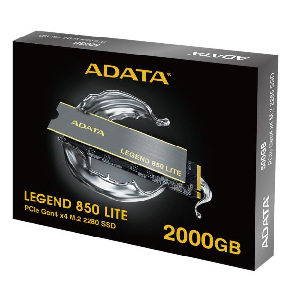 ADATA Legend 850 Lite 2 TB PCIe Gen4 x4 M.2 2280 SSD - Work With PS5