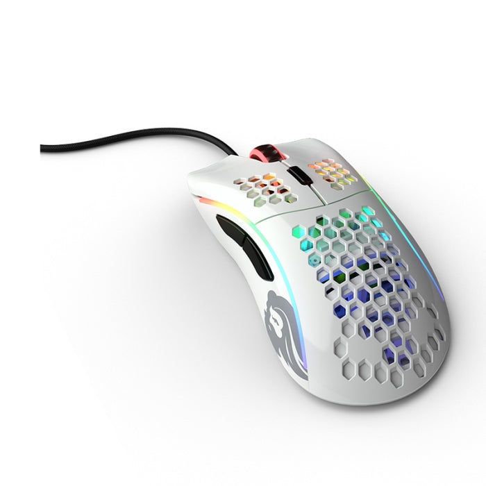 Glorious Model D Minus 12,000 DPI Wired Gaming Mouse (62g) - Glossy White
