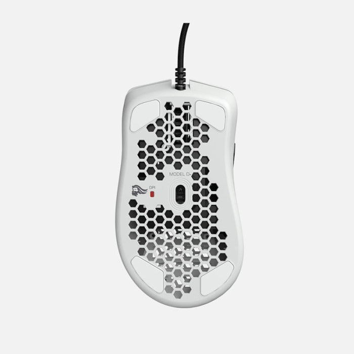 Glorious Model D Minus 12,000 DPI Wired Gaming Mouse (62g) - Glossy White