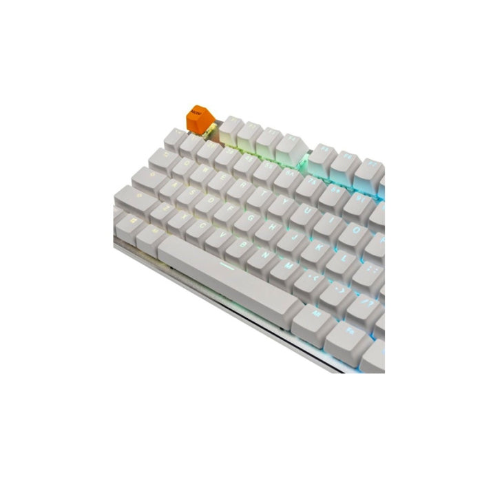 Glorious Modular Mechanical Keyboard White Ice - Full Size (Pre-Built) Gateron Brown Switch