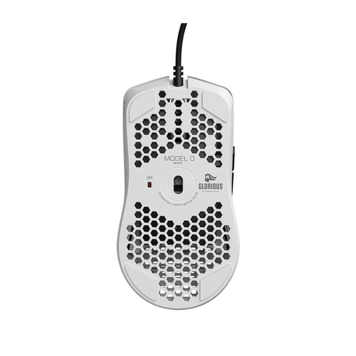 Glorious Model O 12,000 DPI Wired Gaming Mouse (68g) - Glossy White