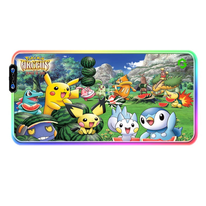GAMEON LED Luminous Gaming Mousepad With RGB Lighting (900x400x3mm) - Pokemon Arceus And The Jewel Of Life Edition