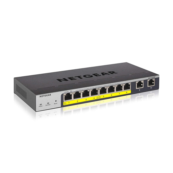 Netgear 8 Port Gigabit POE Smart Switch with 2 Port SFPS