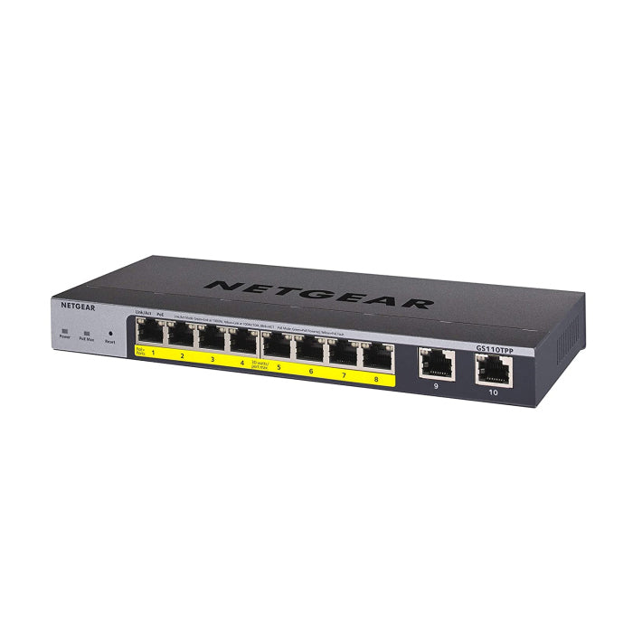 Netgear 8 Port Gigabit POE Smart Switch with 2 Port SFPS