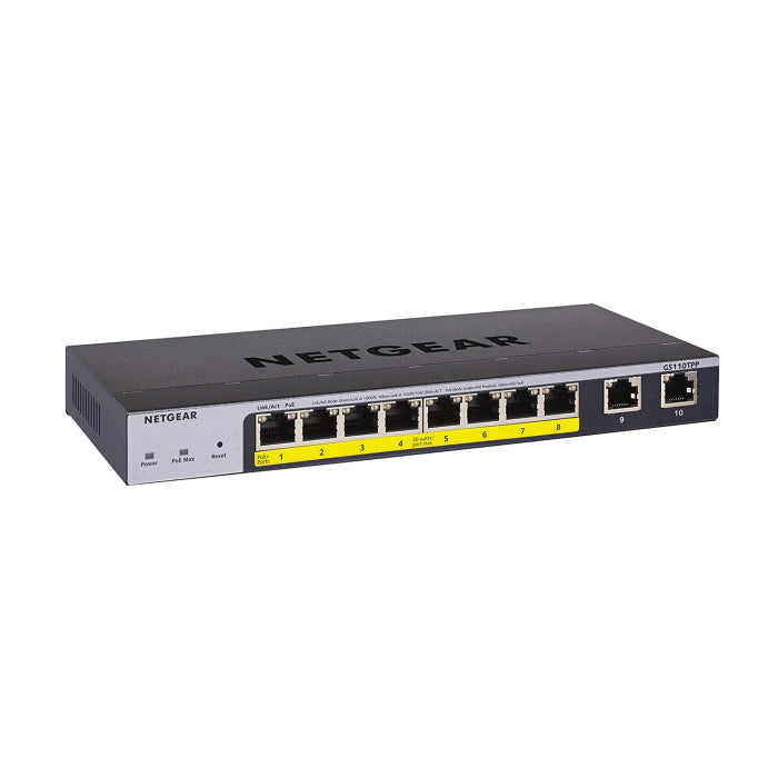 Netgear 8 Port Gigabit POE Smart Switch with 2 Port SFPS
