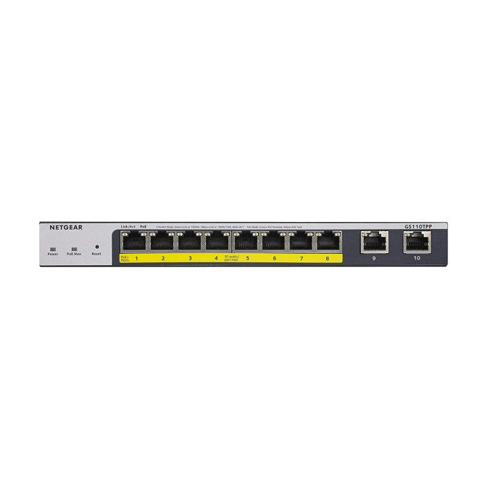Netgear 8 Port Gigabit POE Smart Switch with 2 Port SFPS