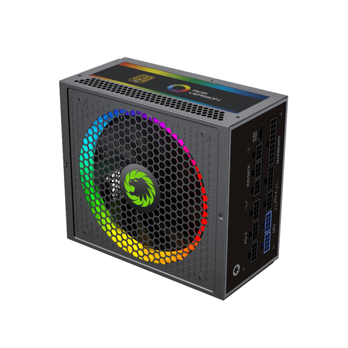 GameMax GX PRO Rampage 80PLUS GLOD Platinum Fully Modular 1050W ATX RGB Power Supply - Black