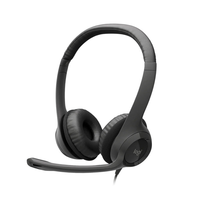 Logitech H390 USB Computer Headset - Black