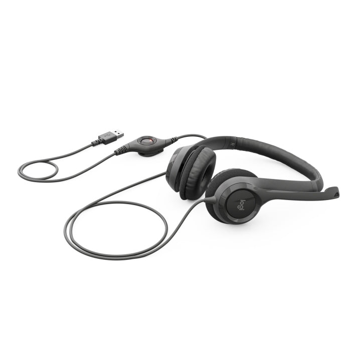 Logitech H390 USB Computer Headset - Black