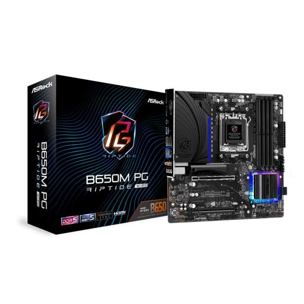 ASRock B650M PG Riptide WiFi - AMD Ryzen 7000 Series Processors - Motherboard