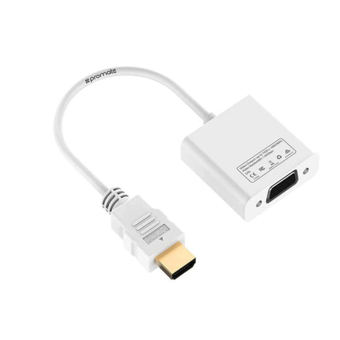 Promate Pro Link HDMI to VGA Adaptor Kit White