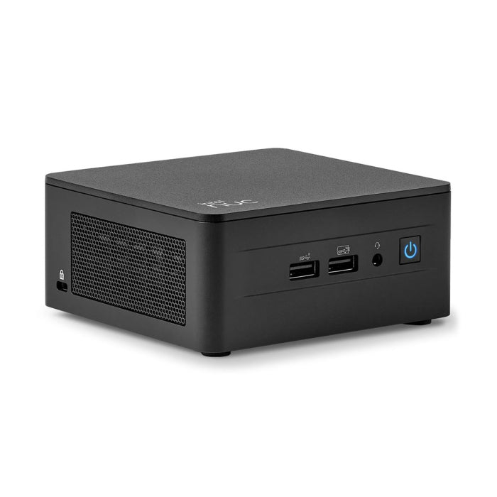 Intel NUC 13 Pro Kit Intel Core i7-1360P 5.00GHz 16 Threads 12 Core 2 Memory Channel 22x80 NVMe M.2 Card Slot EU Cord Single Unit - Black