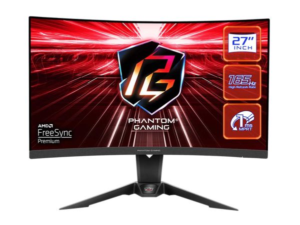 ASRock Phantom - PG27Q15R2A - 27 Inch - QHD - 165Hz - Curved Gaming Monitor