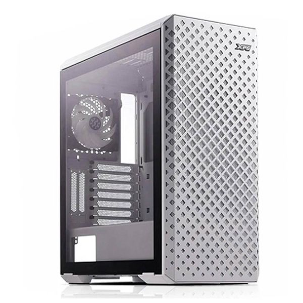 XPG Defender Mid Tower Chassis PC Case - White