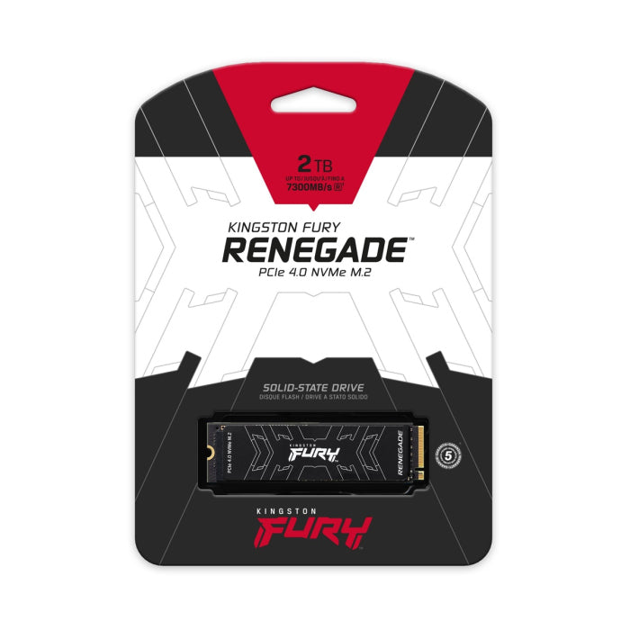 Kingston FURY Renegade 2TB PCIe 4.0 NVMe M.2 SSD, PS5 Ready