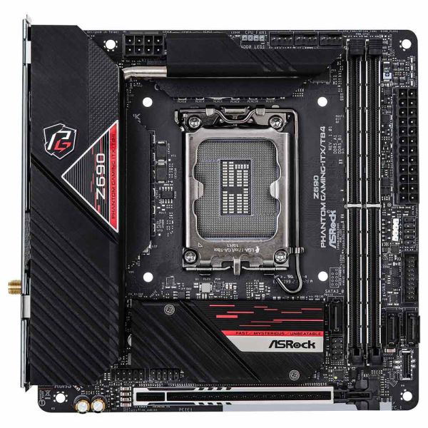 ASRock Z690 Phantom Gaming Motherboard - ITX / TB4 - Black