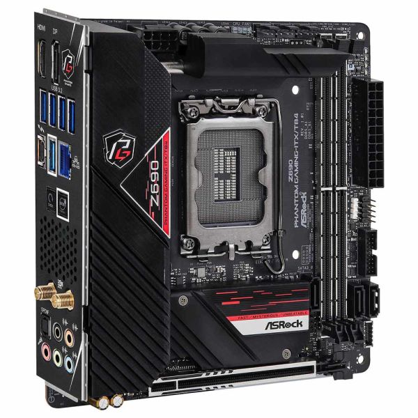 ASRock Z690 Phantom Gaming Motherboard - ITX / TB4 - Black