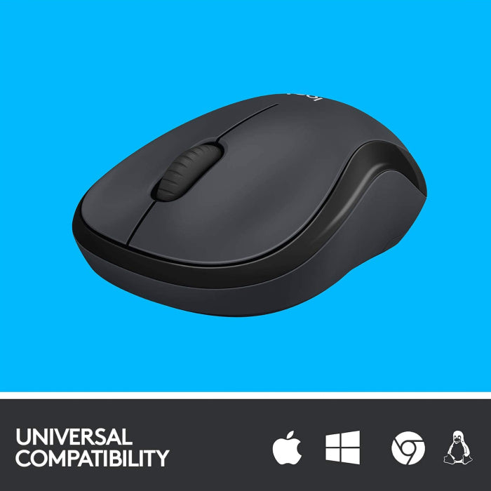 Logitech M220 Silent Wireless Mouse - Black
