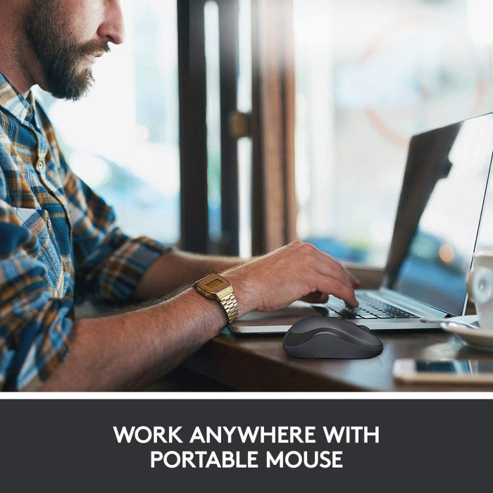 Logitech M220 Silent Wireless Mouse - Black