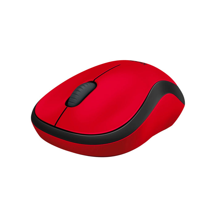 Logitech Silent M220 Wireless Mouse - Black/Red