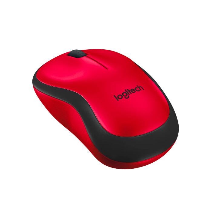 Logitech Silent M220 Wireless Mouse - Black/Red