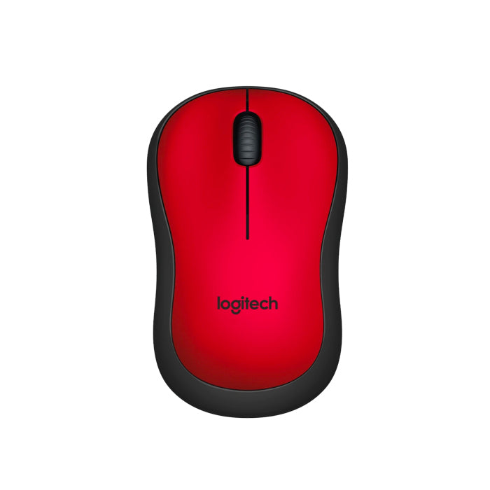 Logitech Silent M220 Wireless Mouse - Black/Red