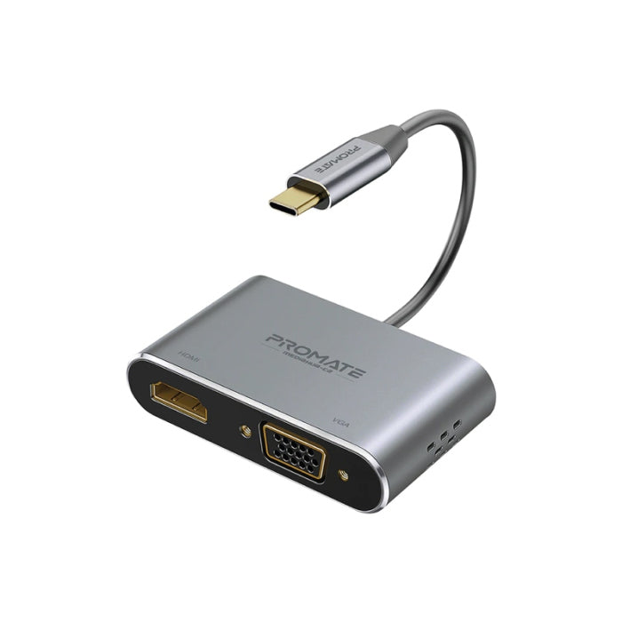 Promate Media Hub High Definition USB-C Display Adapter HDMI 4K Up to 30Hz