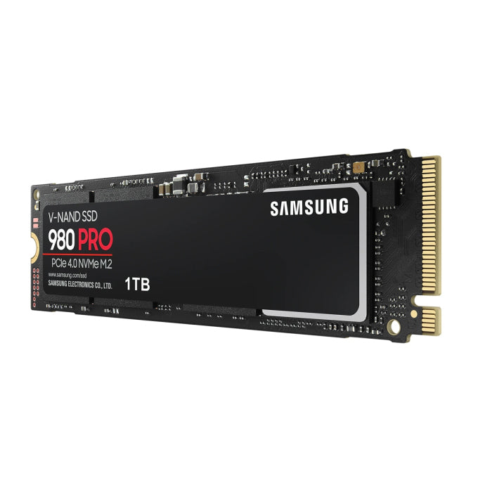 Samsung 980 Pro 1TB PCle 4.0 NVMe M.2 SSD R/W Up to 7,000/5000 MB/s
