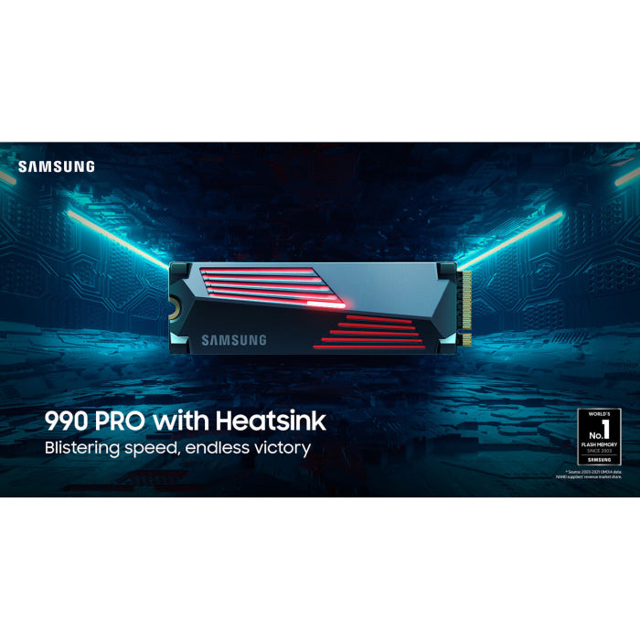 Samsung 2TB 990 PRO PCIe 4.0 x4 M.2 Internal SSD with Heatsink ,Compatible w/ Playstation5