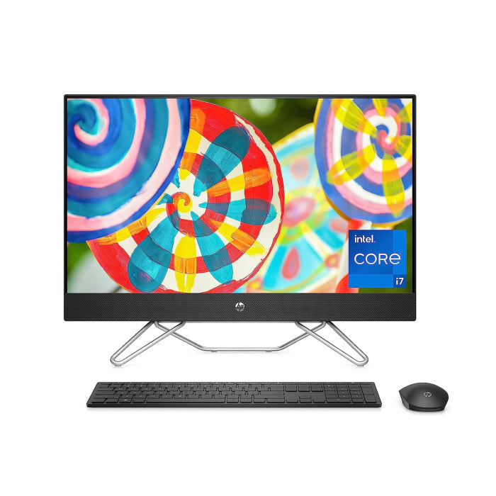 HP All In One Intel Core i7-1255U 12th Gen. 8GB RAM 512GB SSD 27" FHD Touch Screen IPS NVIDIA GeForce MX450 2GB FreeDos - Black (win 11 pro licence)