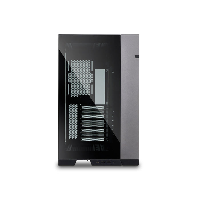 LIAN LI O11 Dynamic EVO Evolution Continues Aluminum Steel Tempered Glass ATX Mid Tower Case - Grey