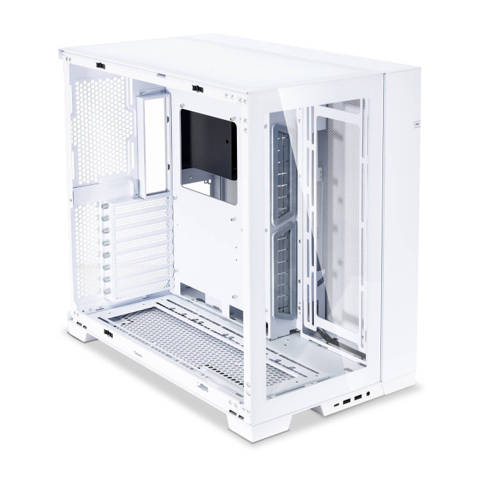 LIAN LI O11 Dynamic EVO Evolution Continues Aluminum Steel Tempered Glass ATX Mid Tower Case - White