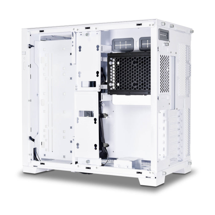 LIAN LI O11 Dynamic EVO Evolution Continues Aluminum Steel Tempered Glass ATX Mid Tower Case - White