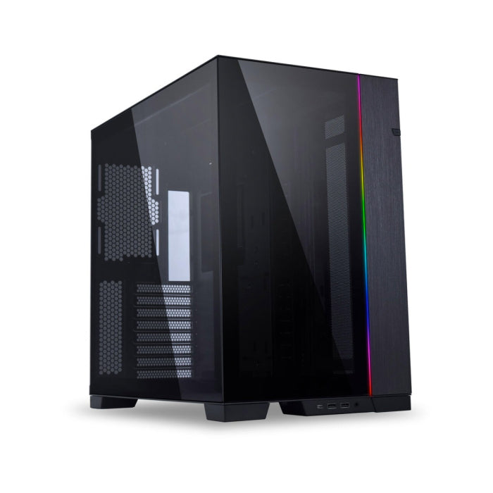 LIAN LI O11 Dynamic EVO Evolution Continues Aluminum Steel Tempered Glass ATX Mid Tower Case - Black