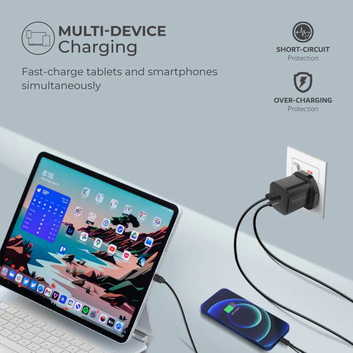 PROMATE 33W PORWER Gan Fast Charging