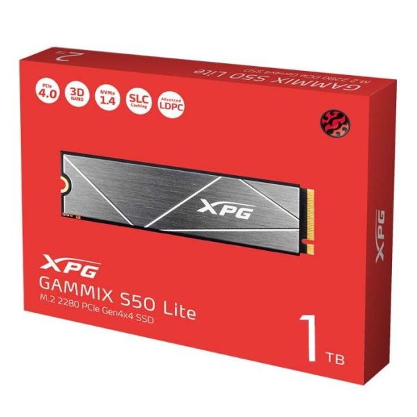 XPG GAMMIX S50 Lite 1TB SSD M.2 - Internal Solid State Drive - Silver