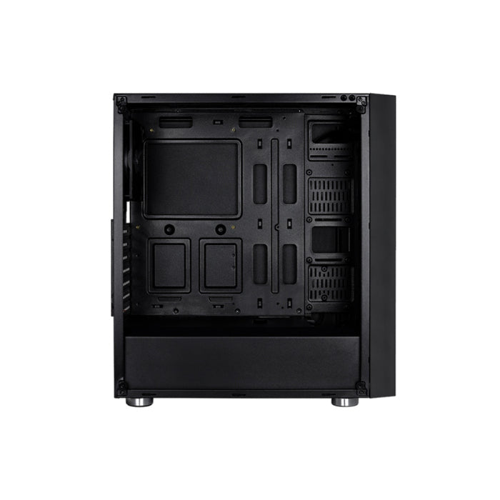 AeroCool Quartz REVO ARGB Mid-Tower Full Tempered Glass Front Panel & Side Panel Case with 3 RGB Fan + 1 Rear Fan