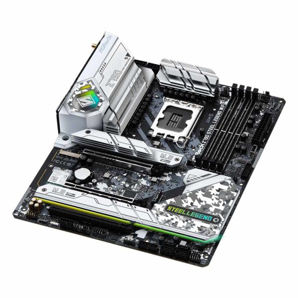 ASRock Z790 Steel Legend WiFi LGA 1700 Intel Z790 SATA 6Gb/s DDR5 ATX Intel Motherboard